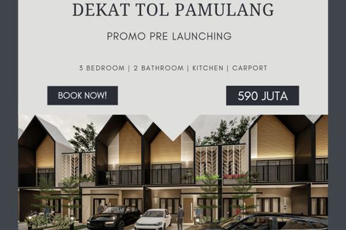 Townhouse dijual dengan 3 kamar tidur di Tangerang Selatan, Banten