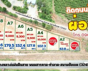 For Sale Land 409.2 sqm in Phanom Sarakham, Chachoengsao, Thailand