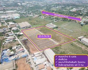 For Sale Land 34,296 sqm in Krathum Baen, Samut Sakhon, Thailand
