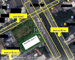 For Rent Land 1,056 sqm in Yan Nawa, Bangkok, Thailand