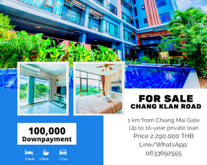 For Sale 2 Beds Apartment in Mueang Chiang Mai, Chiang Mai, Thailand