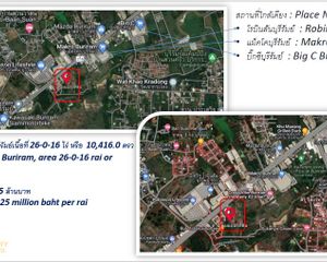 For Sale Land 41,664 sqm in Mueang Buriram, Buriram, Thailand