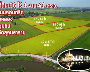 For Sale Land 106,164 sqm in Bang Pla Ma, Suphan Buri, Thailand
