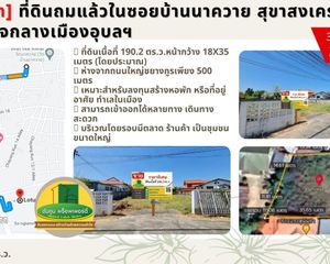 For Sale Land 760.8 sqm in Mueang Ubon Ratchathani, Ubon Ratchathani, Thailand