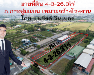 For Sale Land 7,704 sqm in Krathum Baen, Samut Sakhon, Thailand