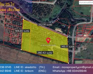 For Sale Land 40,000 sqm in Ban Thi, Lamphun, Thailand
